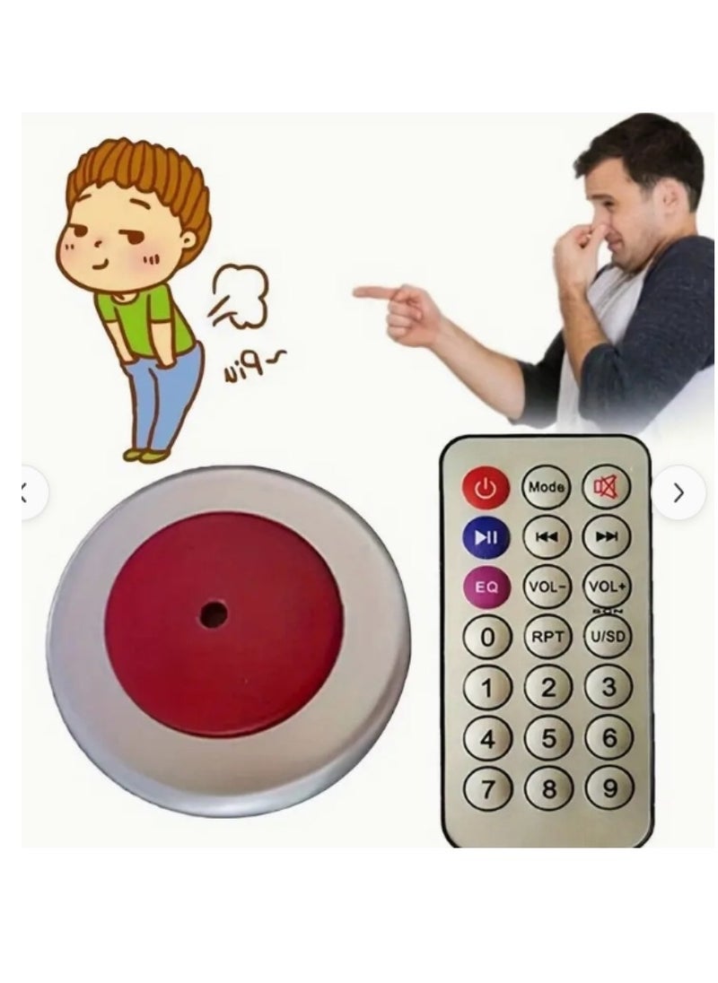 M MIAOYAN - Fart machine, remote control noise generator funny prank sound machine, infrared controlled fart toy, prank toy, funny toy, funny toy, funny vent eye-catching novelty toy, prank game props suitable for parties, performances (round) - Image 1