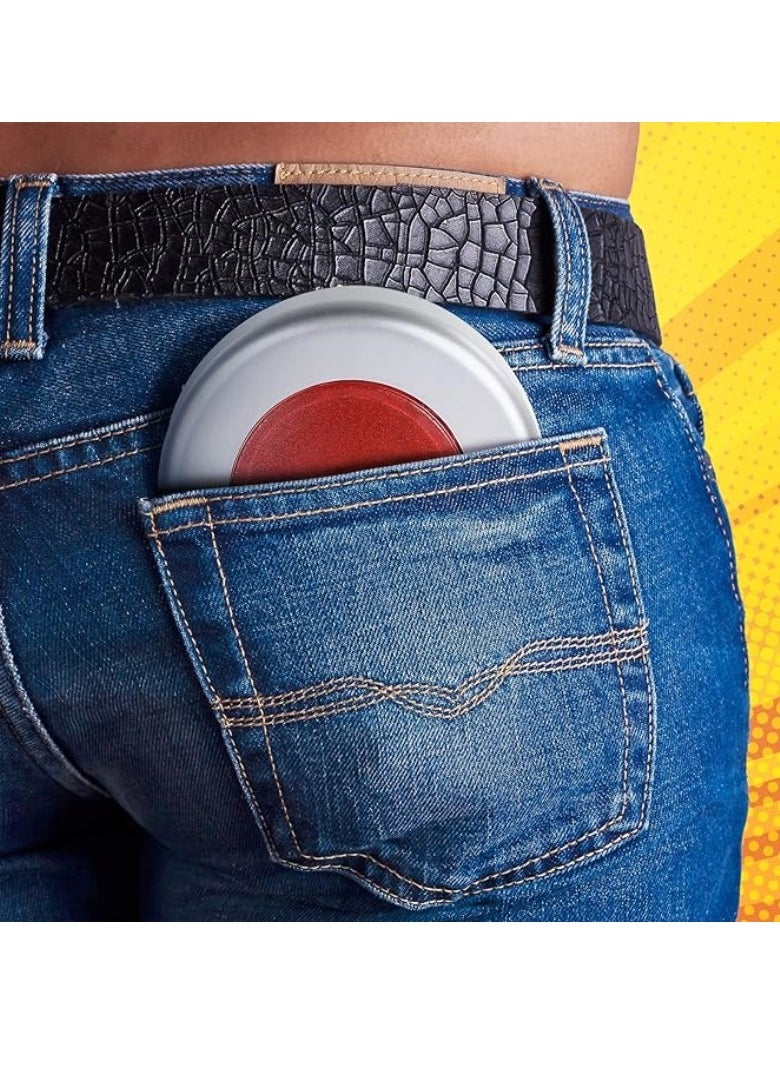 M MIAOYAN - Fart machine, remote control noise generator funny prank sound machine, infrared controlled fart toy, prank toy, funny toy, funny toy, funny vent eye-catching novelty toy, prank game props suitable for parties, performances (round) - Image 1