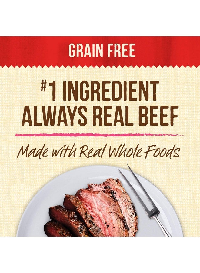 ميريك طعام كلاب طبيعي رطب ممتاز خالٍ من الحبوب من Lil' Plates للكلاب الصغيرة، وصفة شرائح لحم تكساس الطرية - (عبوة من 12 عبوة) 3.5 أونصة - Image 3