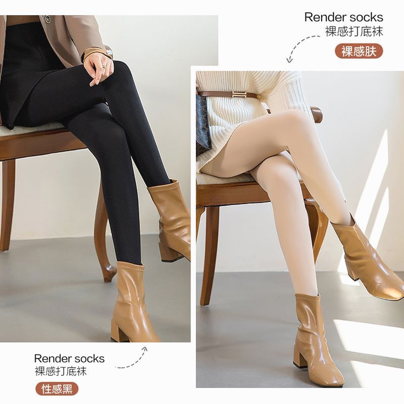 Translucent Classic Pressure Pants For Women, Translucent Socks, Bare-Leg Artifact, Strong Pressure Stockings, Spring, Fleece-Lined Bottoming Pantyhose - Image 4