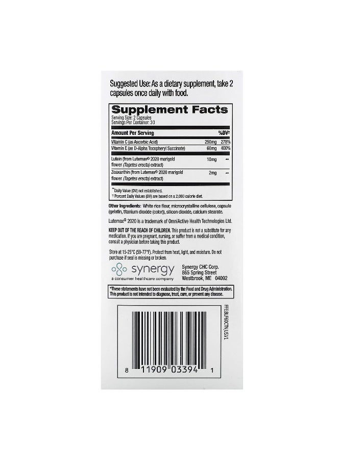 Focus Factor Focus Factor, Blue Light Vision, 60 Capsules  - Image 2