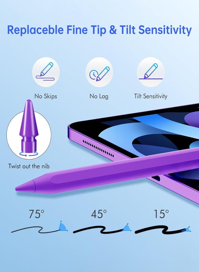 Uogic Stylus Pen for iPad, with Magnetic Palm Rejection, 14-Minute Fast Charging, for iPad 6/7/8/9/10, mini 5/6, Air 3/4/5/M2, Pro 11"/12.9"/M4 - Image 4