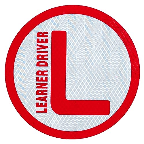 Goelite Reflective L Sticker for Learning Driver, Waterproof Board Sticker for Car, Easily Removable Material (15cm x 15 cm, 2pcs) (Style 3) - Image 1