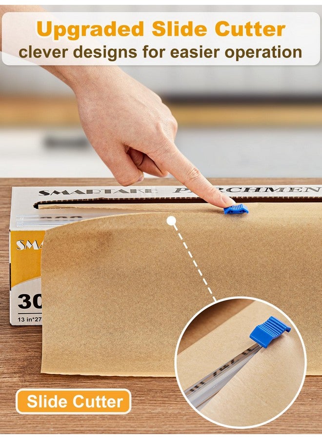 SMARTAKE Parchment Paper Roll For Baking, 13 In X 278 Ft, 300 Sq.Ft, Non-Stick Baking Paper Sheets With Slide Cutter, Heavy Duty Extra Long, For Kitchen Baking Cooking Grilling Steaming, Unbleached - Image 5