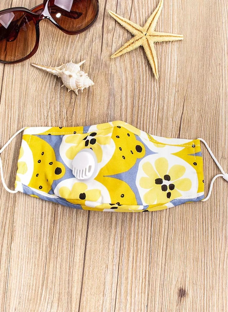 1pc Kids Mixed Pattern Face Covering With Valve Breathable  - Image 3