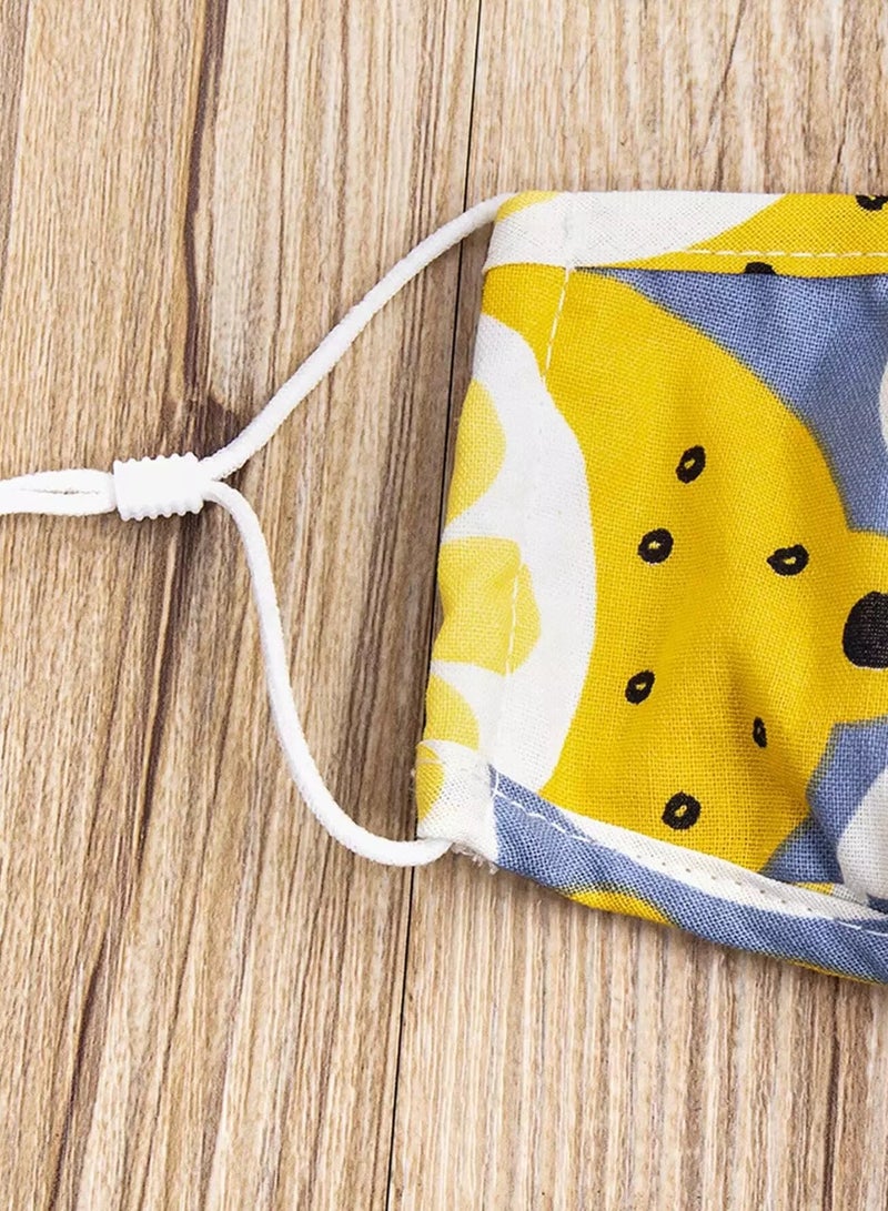 1pc Kids Mixed Pattern Face Covering With Valve Breathable