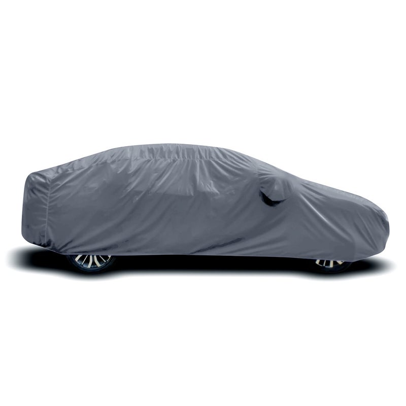 PODWILS Hyundai Verna Car Cover Waterproof/Body Fluidic with Triple Stitched Fully Elastic Ultra Surface Protection (Grey Lookfor Verna) - Image 4