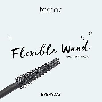 Technic Intense Lash Mascara in Rich Black Vegan Formula With Jojoba Oil Vitamin E To Moisturise Condition Lashes With a Tapered Wand For Intense Length Volume In Just One Coat 10ml - Image 5