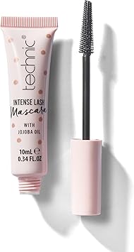 Technic Intense Lash Mascara in Rich Black Vegan Formula With Jojoba Oil Vitamin E To Moisturise Condition Lashes With a Tapered Wand For Intense Length Volume In Just One Coat 10ml - Image 1