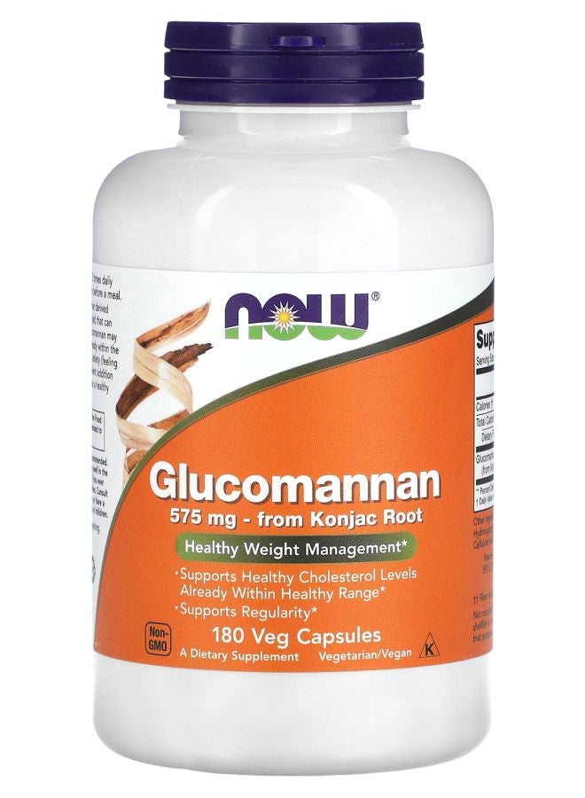 now غلوكومانان 575 ملغ 180 كبسولة نباتية