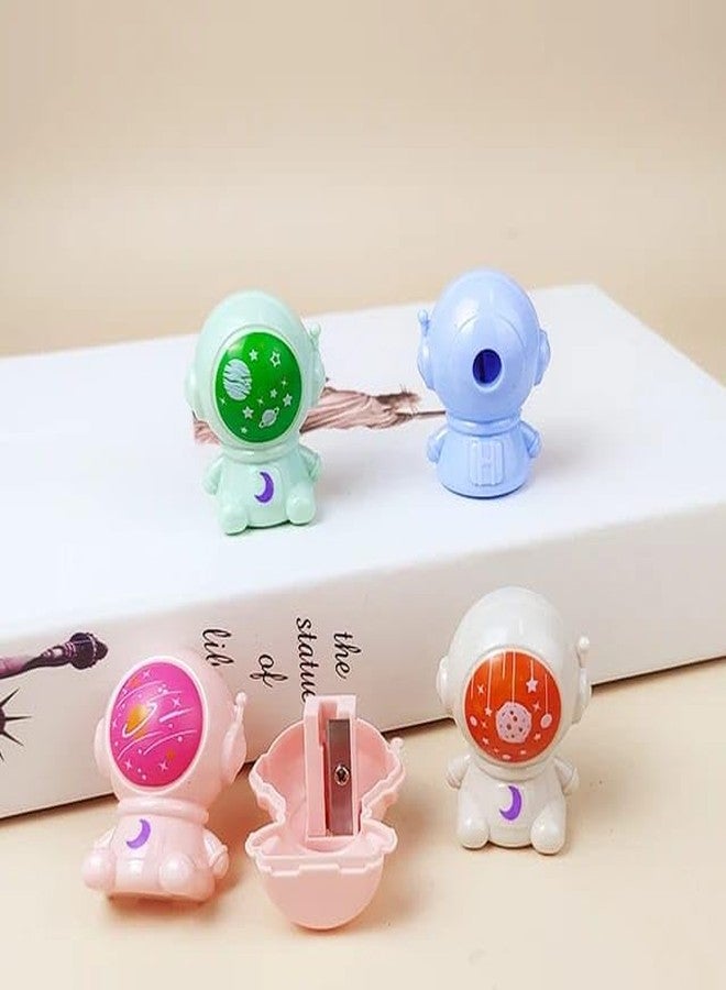 تارا13 مبراة أقلام رصاص تيرا 13 للطلاب، بنين وبنات (12 قطعة) مبراة أقلام رصاص فضائية للأطفال مجموعة مبراة بألوان متنوعة وعشوائية للأولاد والبنات، هدايا عيد ميلاد للأطفال - Image 4