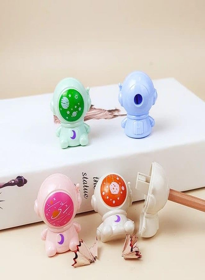 تارا13 مبراة أقلام رصاص تيرا 13 للطلاب، بنين وبنات (12 قطعة) مبراة أقلام رصاص فضائية للأطفال مجموعة مبراة بألوان متنوعة وعشوائية للأولاد والبنات، هدايا عيد ميلاد للأطفال - Image 3