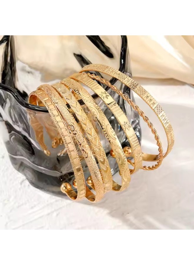 7PCS Chic Bracelets Mix And Match For Daily Outfits Party Accessories Adjustable Jewelry - Image 2