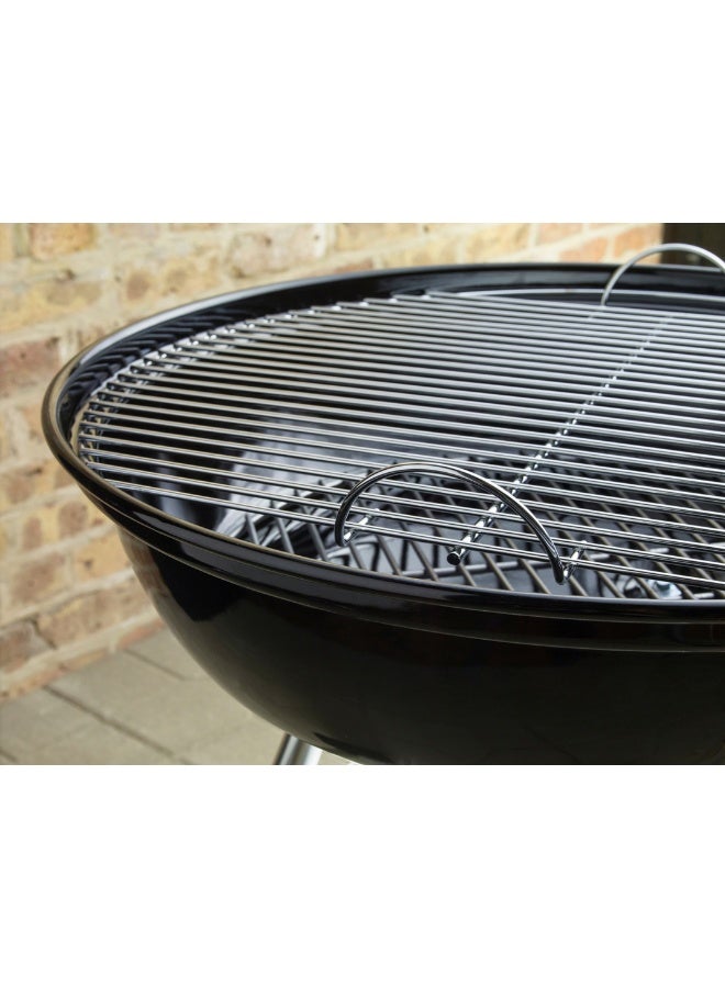 Weber Kettle Stainless Steel Charcoal Grill Black | 98 x 56 x 63 cm|Premium Charcoal Grill For Outdoor Barbeque and cooking - Image 3