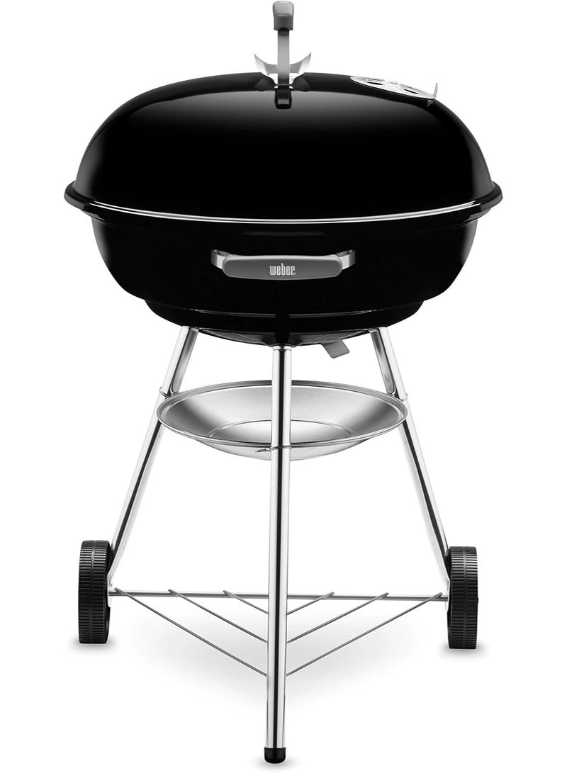 Weber Kettle Stainless Steel Charcoal Grill Black | 98 x 56 x 63 cm|Premium Charcoal Grill For Outdoor Barbeque and cooking - Image 2