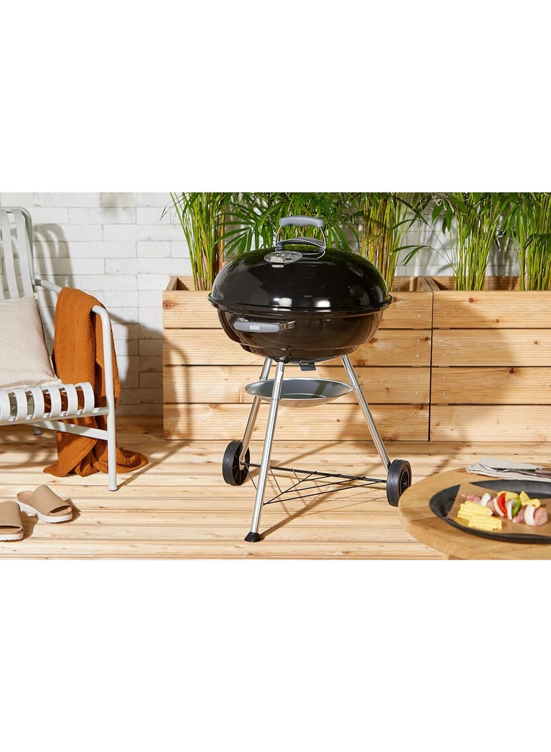 Weber Kettle Stainless Steel Charcoal Grill Black | 98 x 56 x 63 cm|Premium Charcoal Grill For Outdoor Barbeque and cooking - Image 3