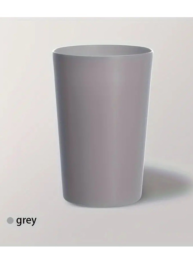 Goolsky 1pc Solid Color Mouthwash Cup, Simple Toothbrush Cup, Plastic Gargle Cup, Minimalist Bathroom Tumbler For Home Use, Bathroom Accessories, Home Decor, Furniture For Home - Image 2