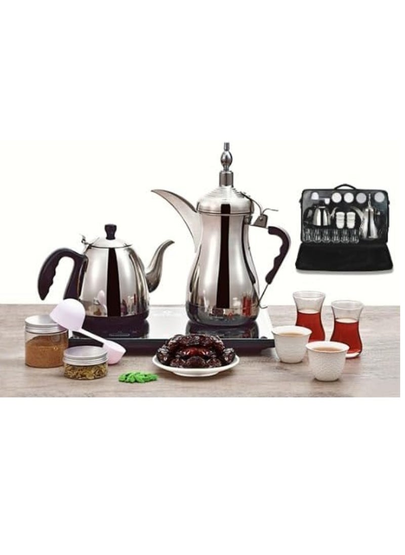Gulf Dalla Arabic Coffee Maker with Glass and Accessories GA-C94847  - Image 1