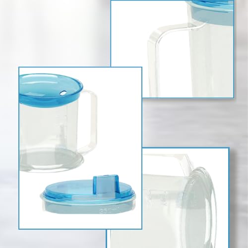 ADAPTIVE UTENSILS | Adult sippy cup for elderly spill proof | adult sippy cups for elderly spill proof with straw | Set of 5 pcs with stainless steel straws and dishwasher - Image 4