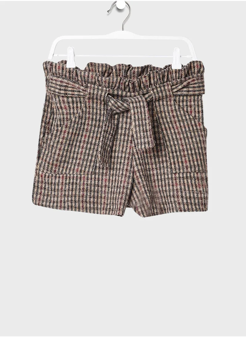 MANGO Infant Checked Shorts