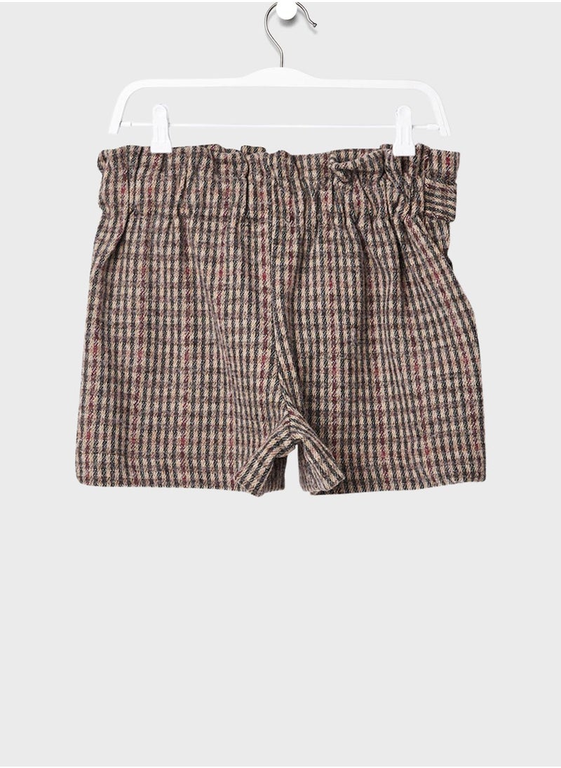 MANGO - Infant Checked Shorts - Image 1