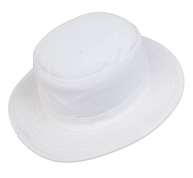 PrimeBox Cotton Classic Packable Beach Outdoor Fishing Bucket Sun Hat for Men Women Adult Boys Teen Round Big Wide Brim Floppy Summer Sun Protection Pack of 1pcs Black Hat (White Cricket A12) - Image 3