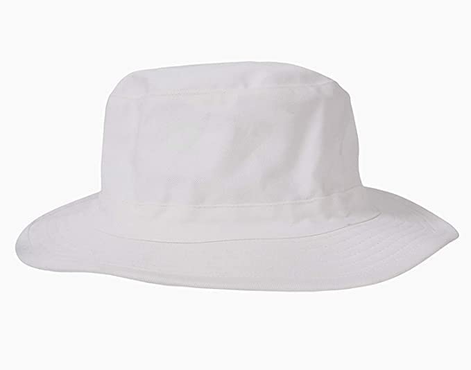 PrimeBox Cotton Classic Packable Beach Outdoor Fishing Bucket Sun Hat for Men Women Adult Boys Teen Round Big Wide Brim Floppy Summer Sun Protection Pack of 1pcs Black Hat (White Cricket A12) - Image 4