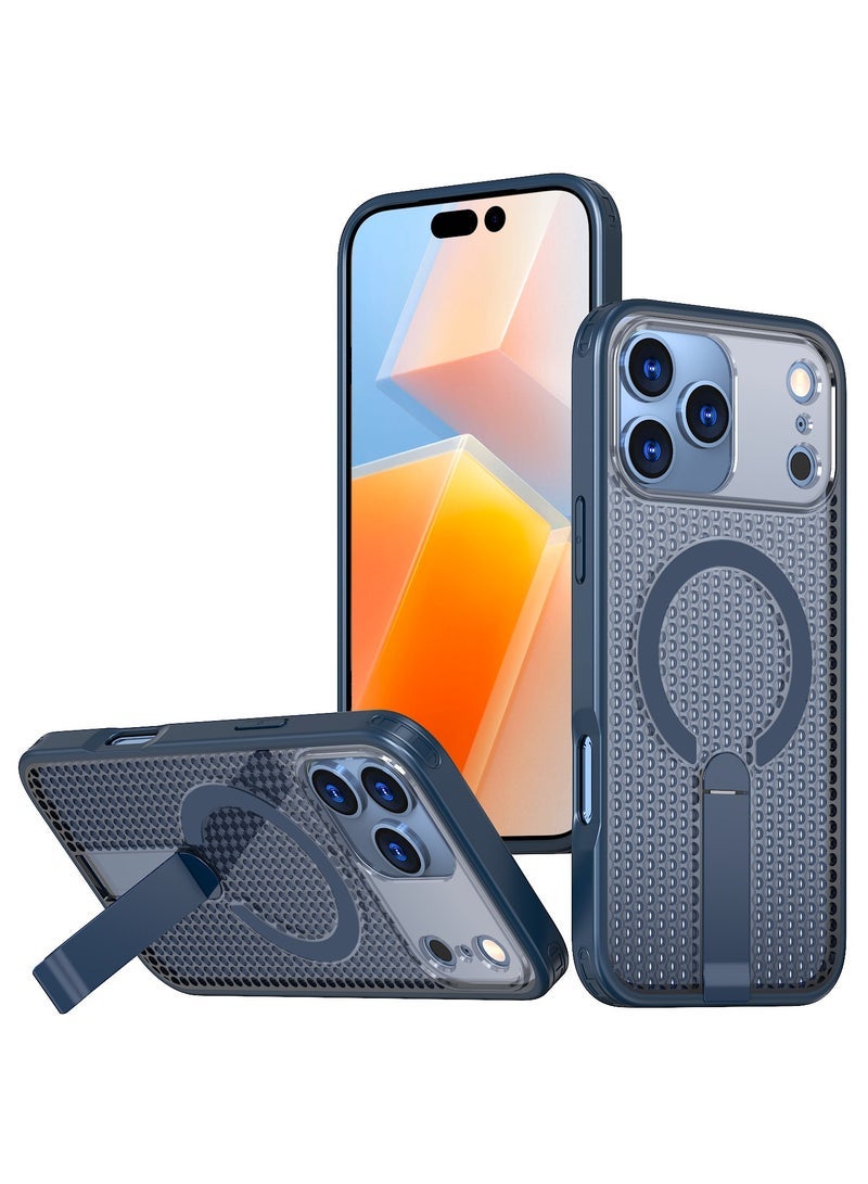 general Compatible with iPhone 17 Pro Max magnetic stand phone case drop-resistant anti-fingerprint full protection