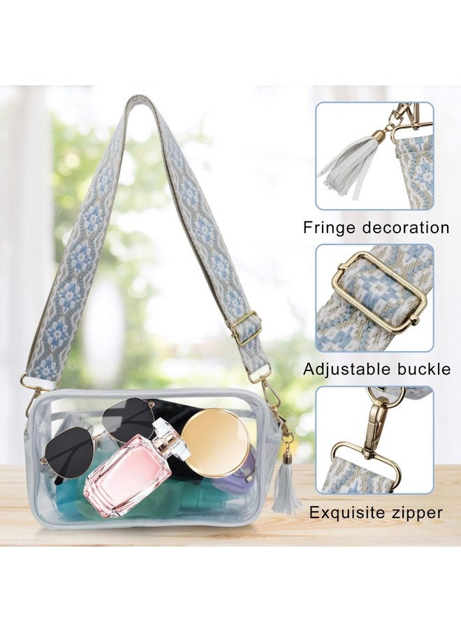 WisePoint - Small Crossbody Bag Pvc Clear Crossbody Bag Crossbody Bags For Women Shoulder Bag With Adjustable Strap (Yellow) - Image 1