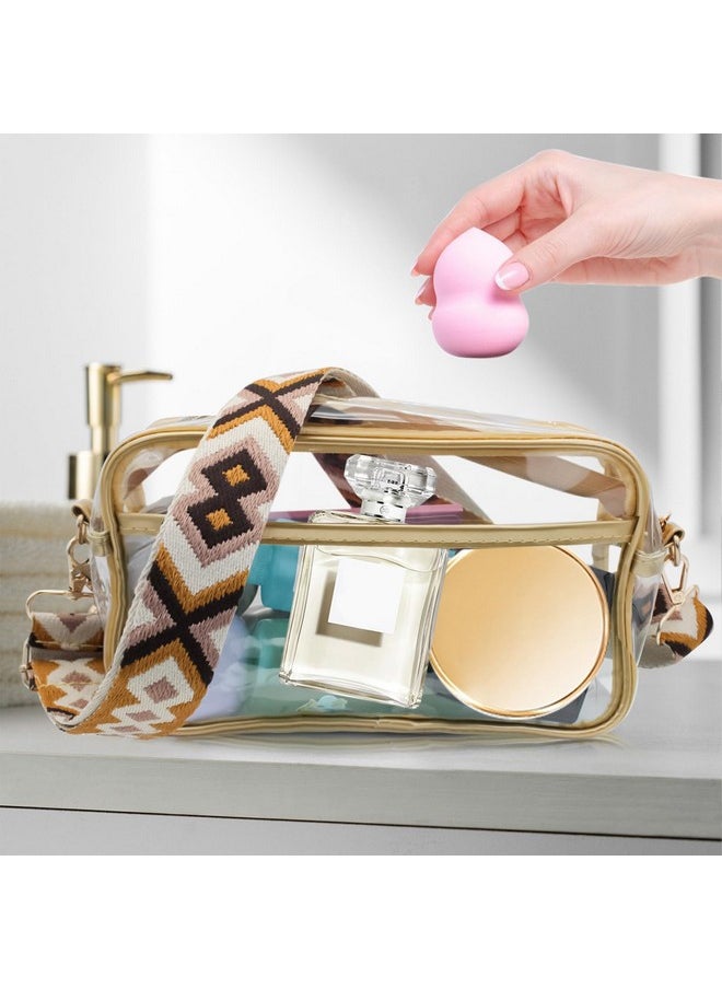 WisePoint - Small Crossbody Bag Pvc Clear Crossbody Bag Crossbody Bags For Women Shoulder Bag With Adjustable Strap (Yellow) - Image 1