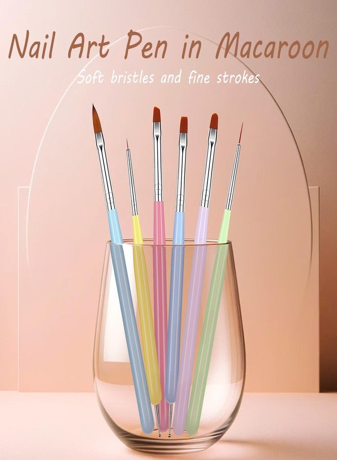 Kootinn Nail Art Brush Set with Gel Polish Design Pen, Nail Extension and Builder Gel Brush, Liner and Dotting Tools for Salon-Quality Art at Home - Ideal Christmas Gift. - Image 3