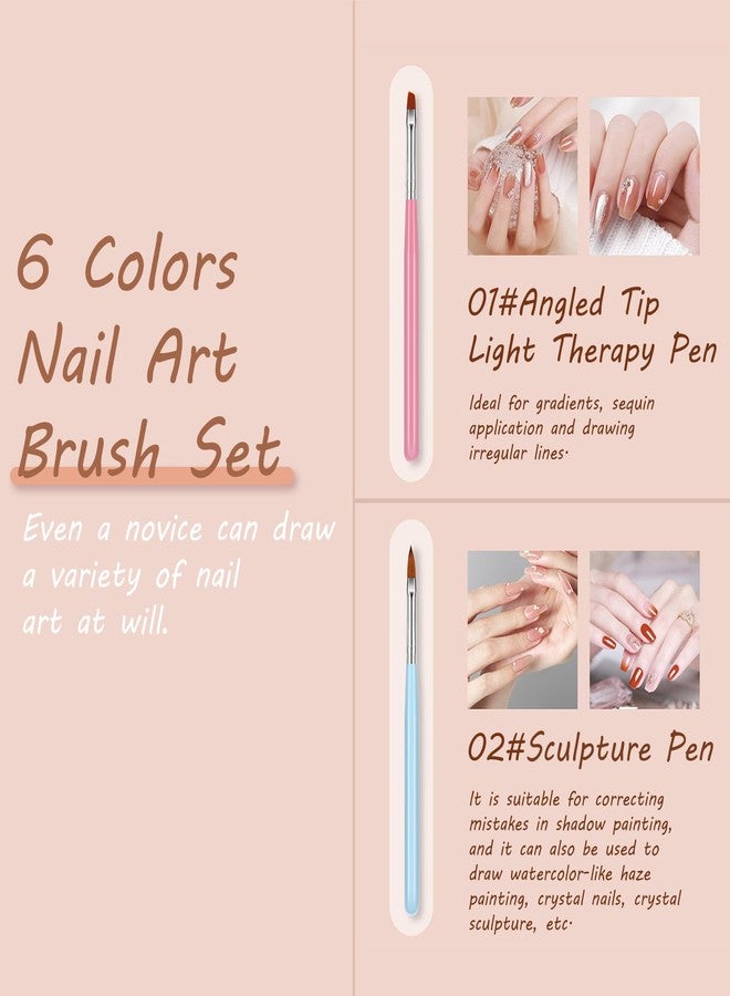 Kootinn Nail Art Brush Set with Gel Polish Design Pen, Nail Extension and Builder Gel Brush, Liner and Dotting Tools for Salon-Quality Art at Home - Ideal Christmas Gift. - Image 4
