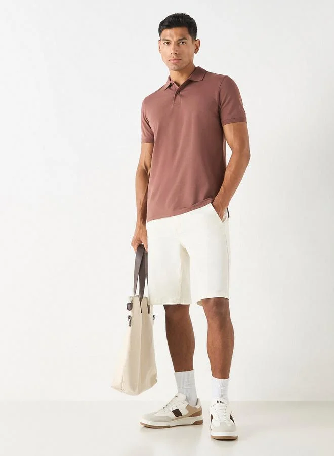Splash FAV Polo T-shirt with Short Sleeves and Button Closure