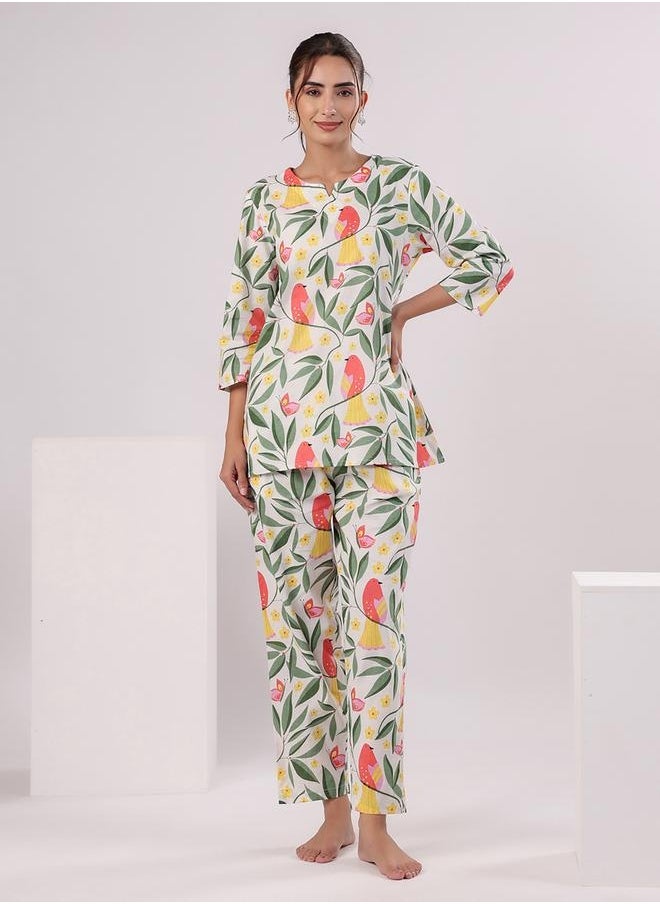 Women Floral Printed Cotton Night suit - pzsku/Z8B69D7AC320BBEB9AEDDZ/45/_/1740487792/468235b4-b495-404d-9dc0-7092f29fd7f1