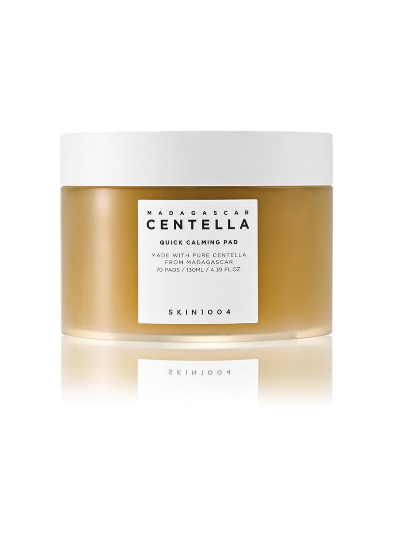 SKIN1004 Madagascar Centella Quick Calming Pad 70ea | Quick Calming Effects Soothing | for Sensitive Skin 130MLml - Image 1