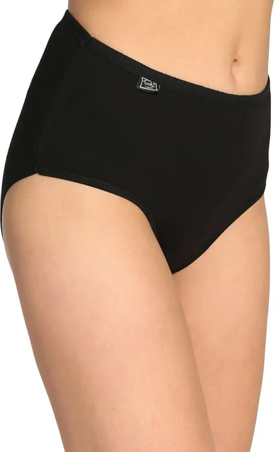 Tutku Black Color Lycra Thin Waist Bato Panties