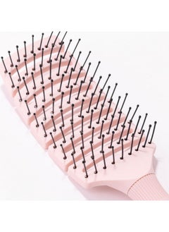 L'ANGE HAIR L'ANGE HAIR Siena Flexi Curved Vented Hair Brush | Detangle Brush with Nylon Bristles | Best Brush for Tangles and Knots | Ideal Brush for Men and women | Flexible Vented Brush for Airflow (Blush)  - Image 5