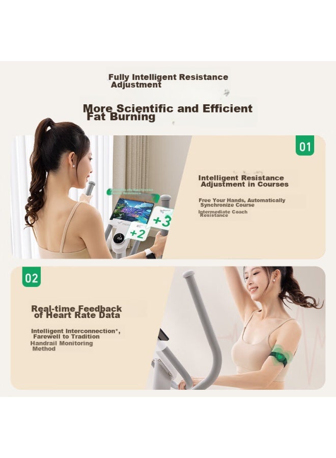 Merach Elliptical Machine, Home Smart Elliptical Trainer, Space Walker Stepper, Fitness Equipment, Lingbo L7 Mr-e27w1 - Image 4