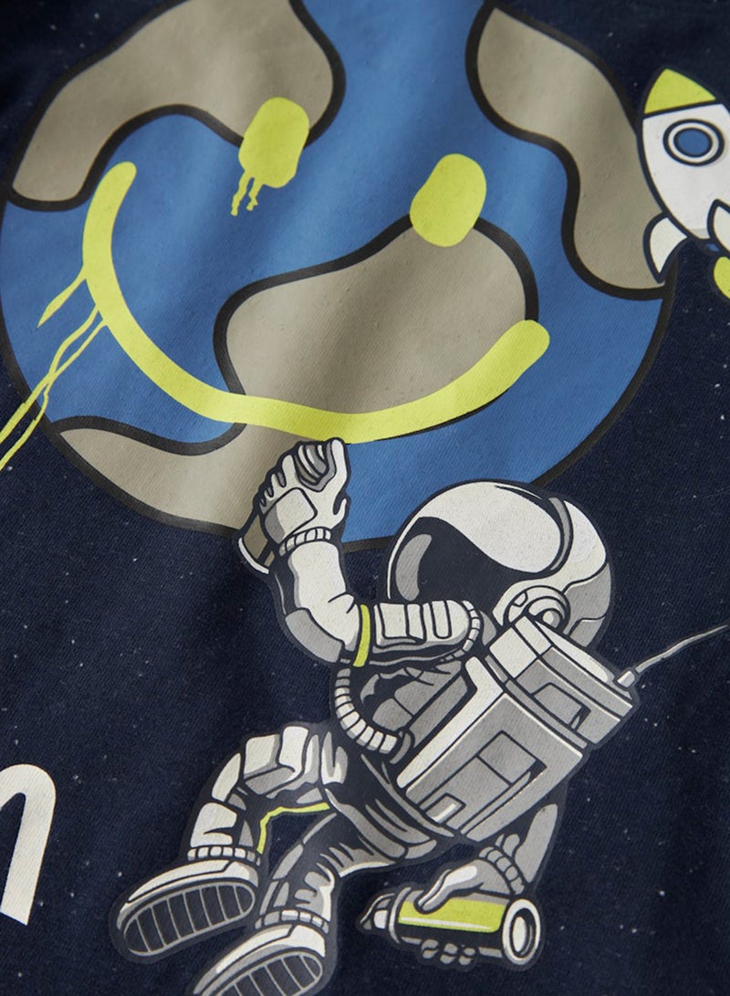NAME IT Kids Nasa Graphic Crew Neck T-Shirt - Image 3