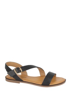 ELLA Strappy Flat Sandal With Buckle 