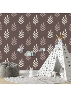 Home Gallery Boho Herbs  Fabric Wallpaper Covers An Area ​​Up To 4.2Mx3M With Adhesive  And Smoothing Tool  - Image 2