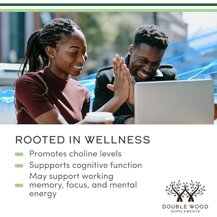 Double Wood Supplements CDP Choline (Citicoline) Supplement, Pharmaceutical Grade, Third Party Tested (60 Capsules 300mg) - Image 4