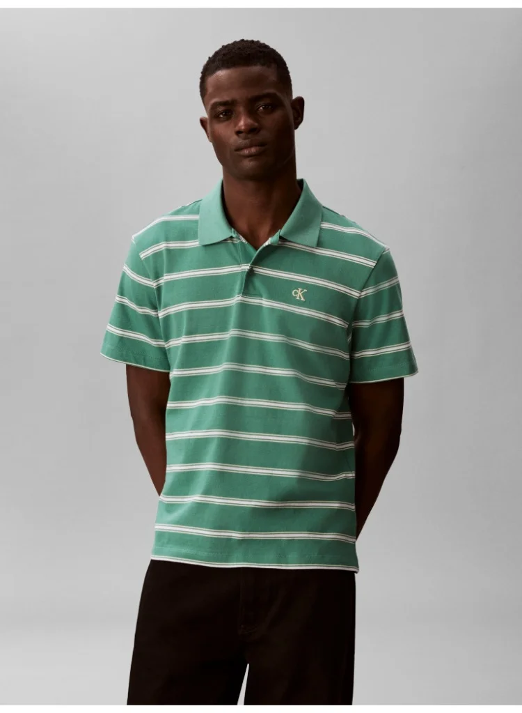 Jersey Stripe Polo Shirt