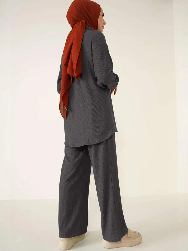 BIG DART BDART Oversized Shirt & Pants Two-Piece Coord Set