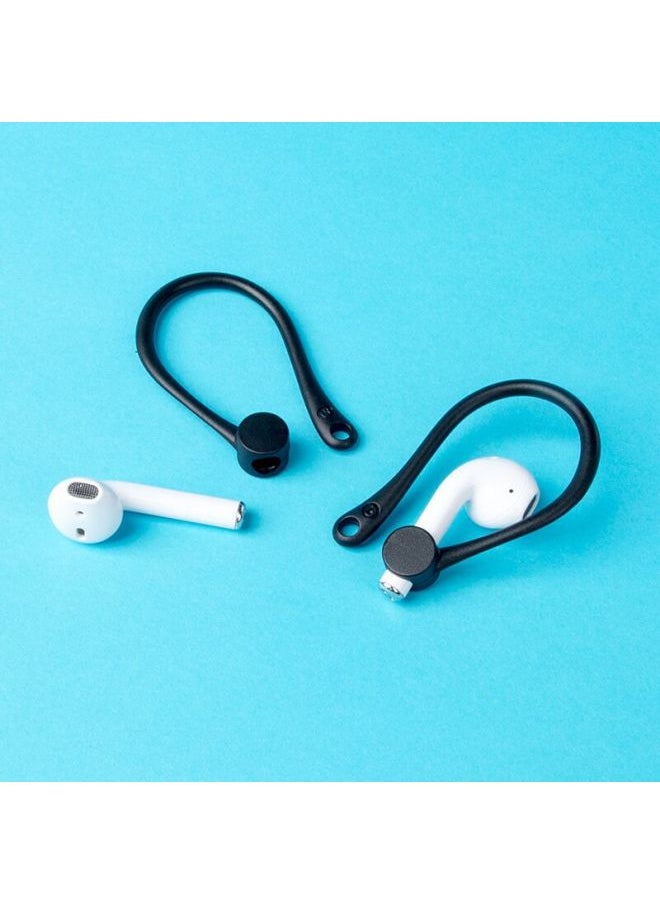 Generic - Suitable For Apple Bluetooth 3 Generation Headset Hook Airpods Silicone Case Sports Wireless Anti-lost Ear Hook-Color:Red - Image 1