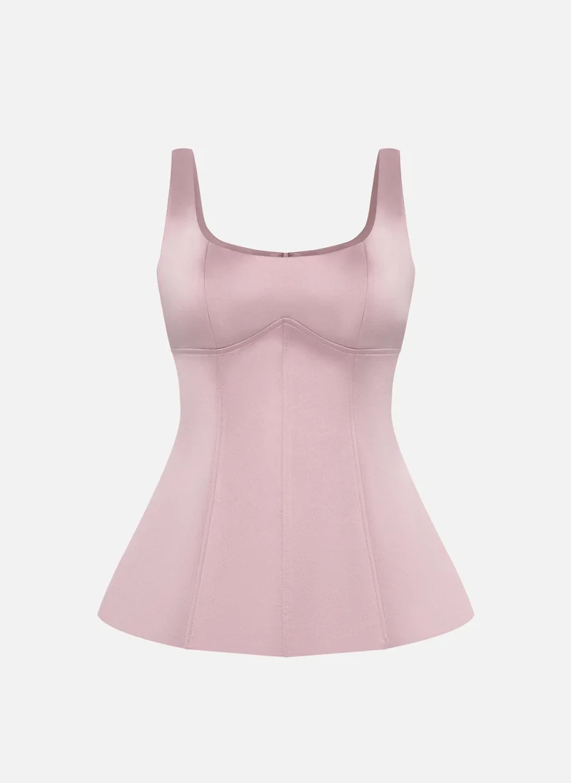 ليتشي كورسيه مع الأشرطة واسعة