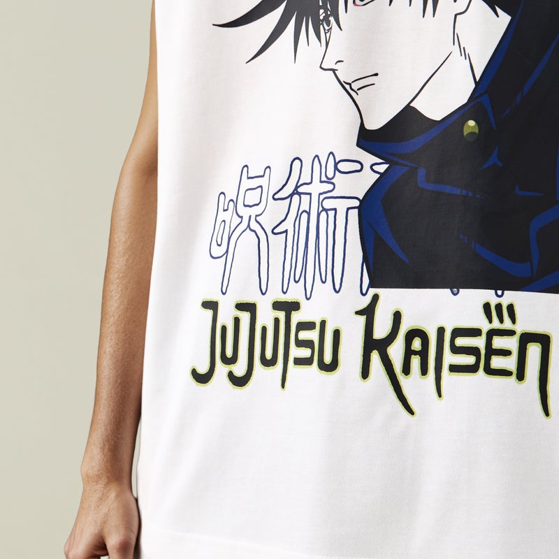 سبلاش فيڤ تيشيرت برقبة دائرية بطبعة فوشيغورو - Image 4