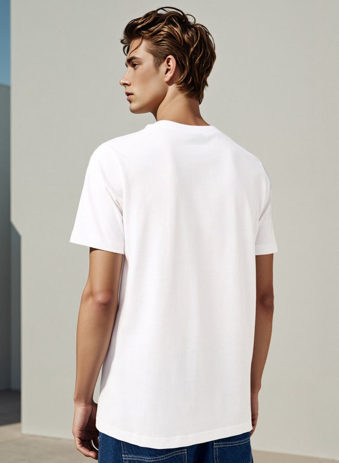 سبلاش فيڤ تيشيرت برقبة دائرية بطبعة فوشيغورو - Image 3