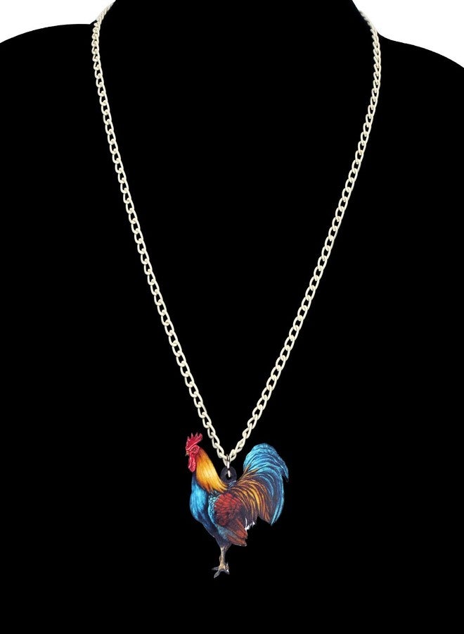DUOWEI Acrylic Chicken Jewelry Sets Hen Jewelry for Women Charms Gifts (Multicolor) - Image 2