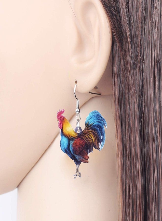 DUOWEI Acrylic Chicken Jewelry Sets Hen Jewelry for Women Charms Gifts (Multicolor) - Image 3
